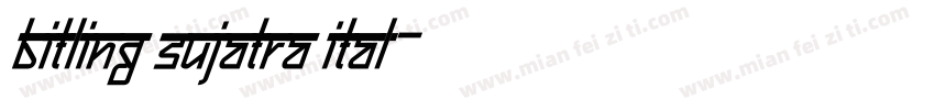 Bitling sujatra Ital字体转换